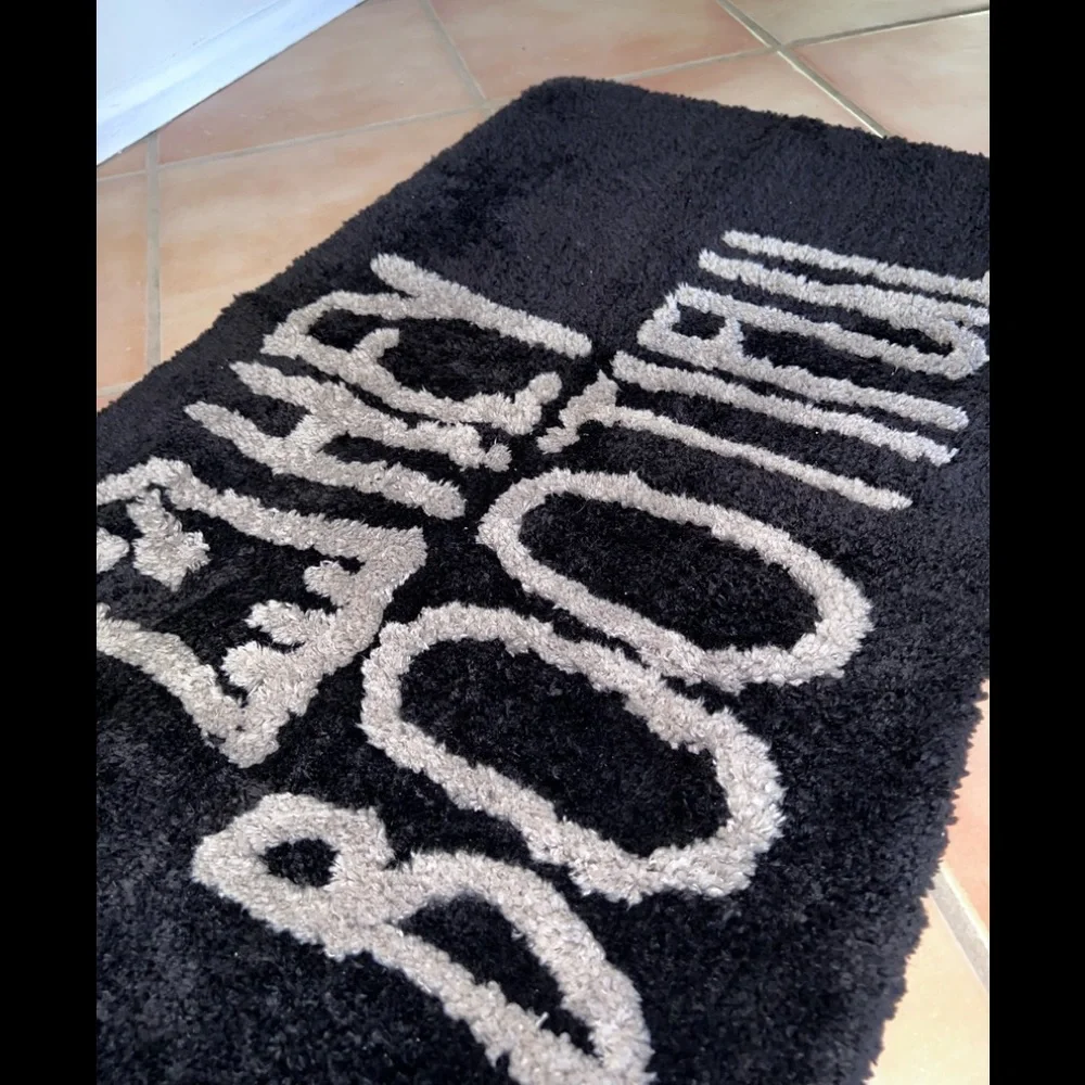 LAST ONE👻 Rae Dunn HEY BOOTIFUL Bathmat Rug HTF Ghost Beautiful Halloween 🎃👻